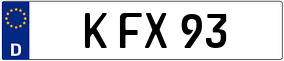 Trailer License Plate